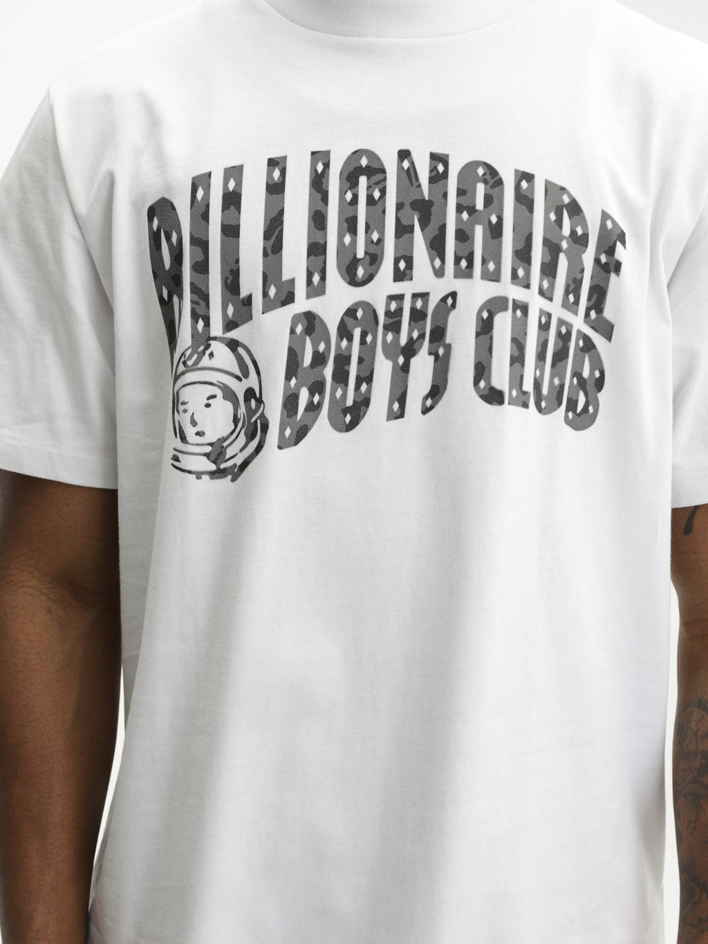 Billionaire Boys Club T-Shirt Leopard Print Arch White