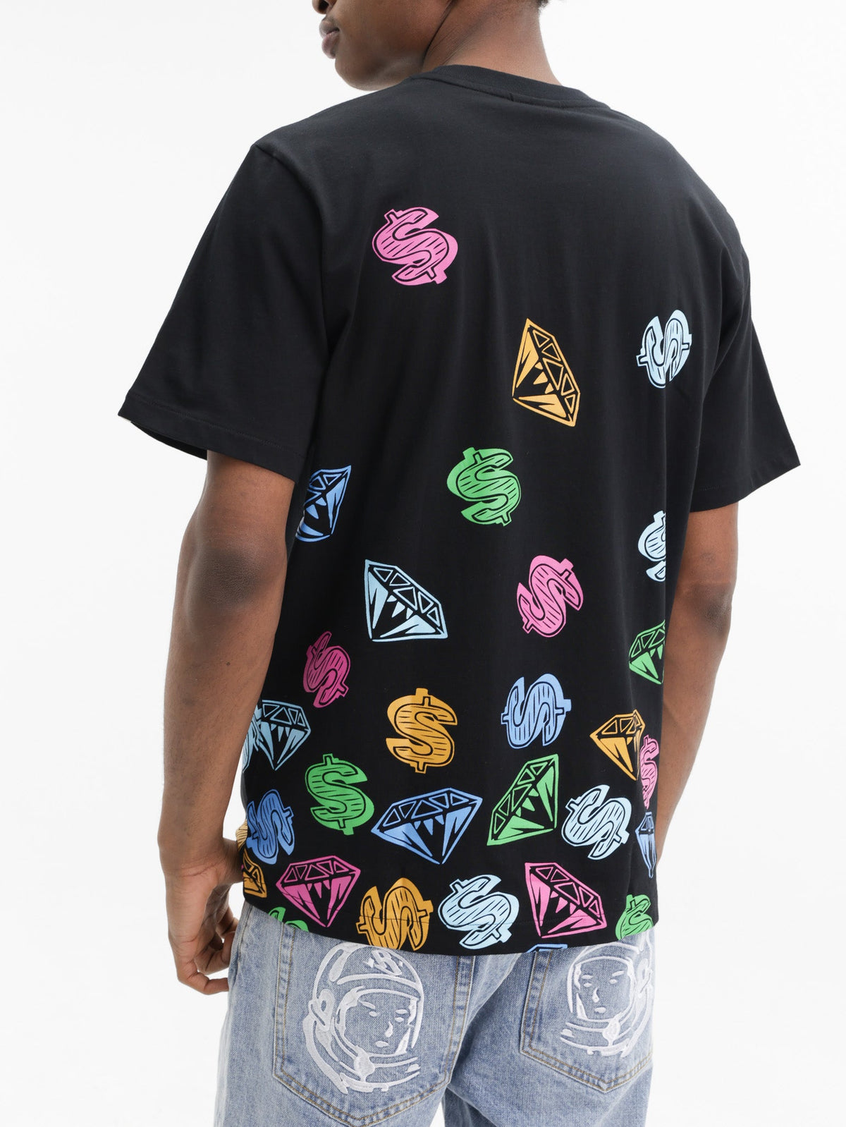 Billionaire Boys Club T-Shirt Diamonds Print Black