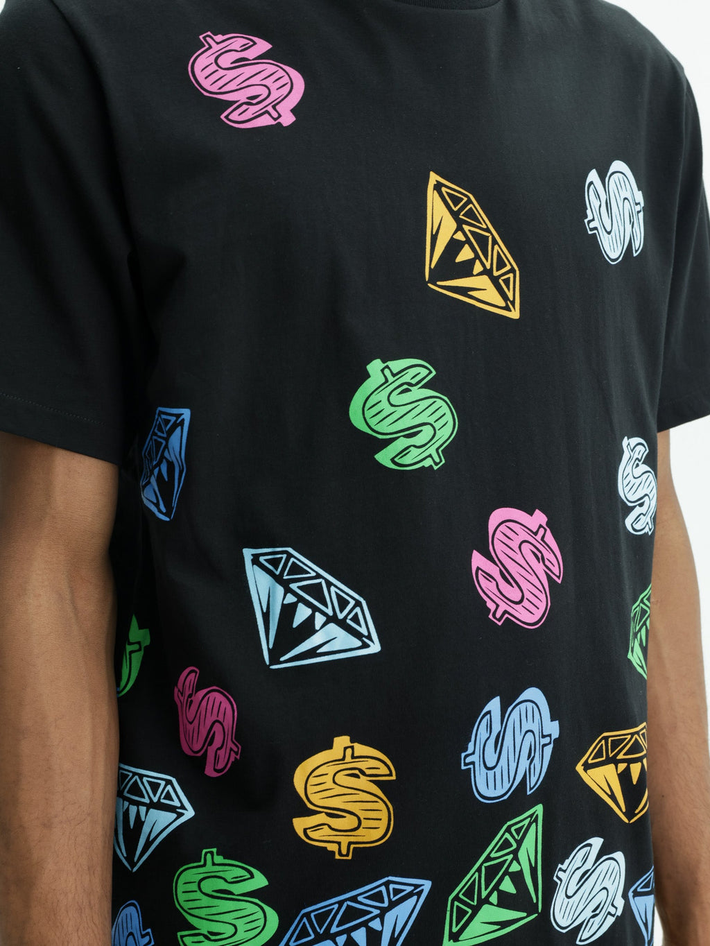 Billionaire Boys Club T-Shirt Diamonds Print Black
