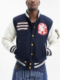 Billionaire Boys Club Jacket Script Wool Varsity Navy/Cream