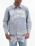 Billionaire Boys Club Shirt Bbc Print Denim Light Wash