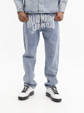 Billionaire Boys Club Pants Bbc Print Denim Light Wash