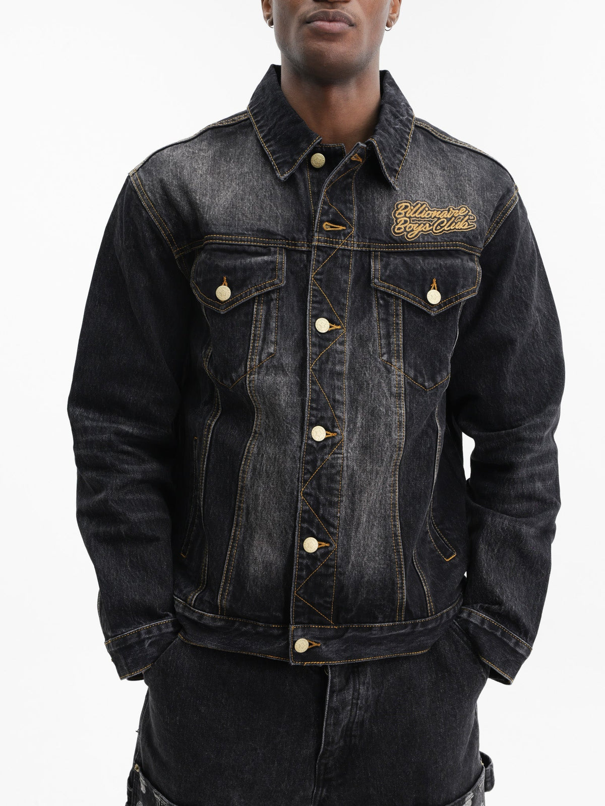 Billionaire Boys Club Jacket Script Denim Black Wash