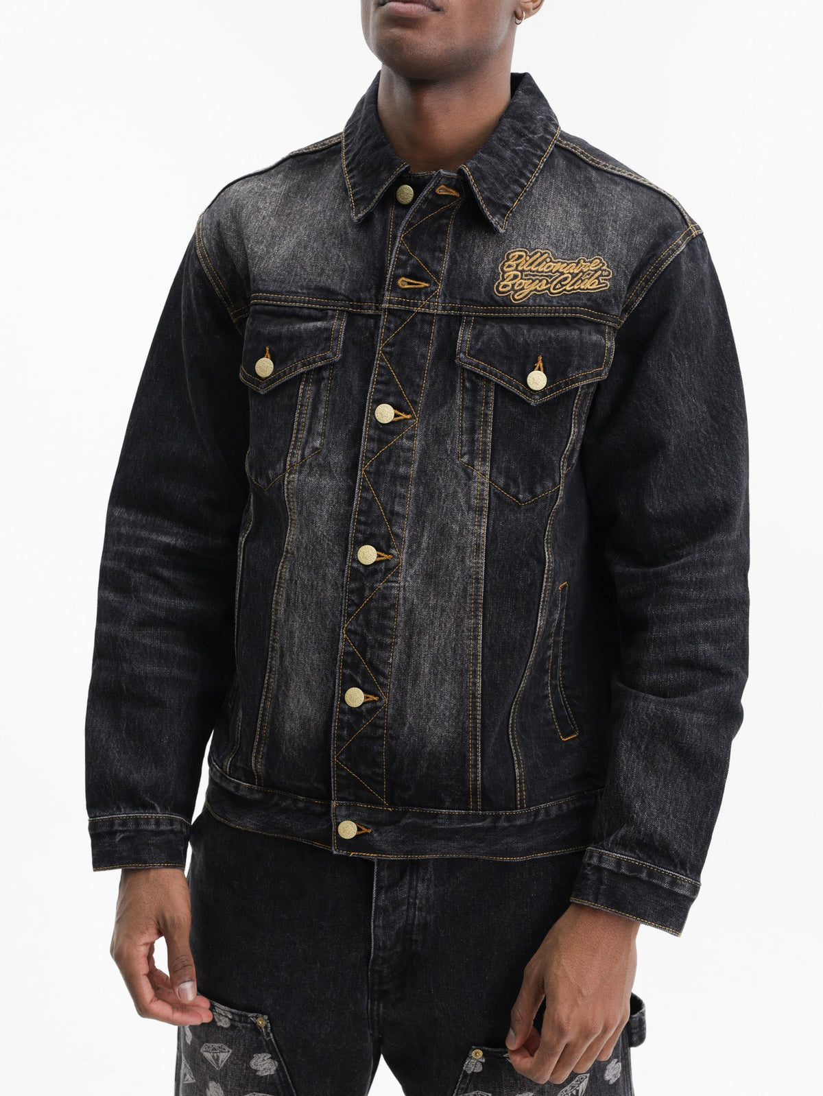 Billionaire Boys Club Jacket Script Denim Black Wash