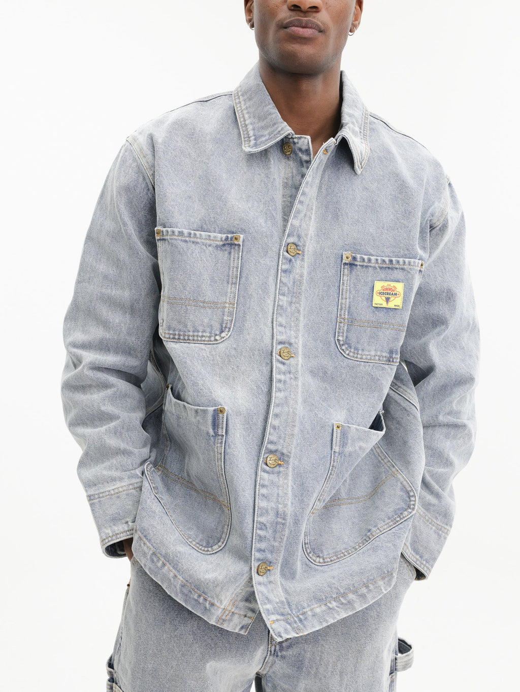 Ice-cream Jacket Cones & Bones Denim Light Wash