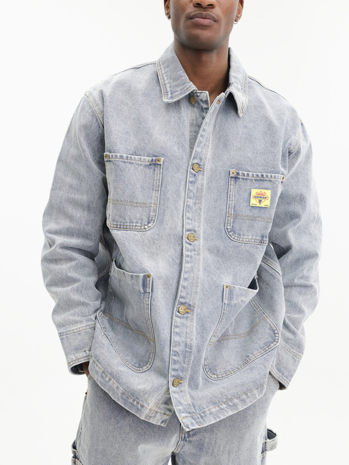 Ice-cream Jacket Cones & Bones Denim Light Wash