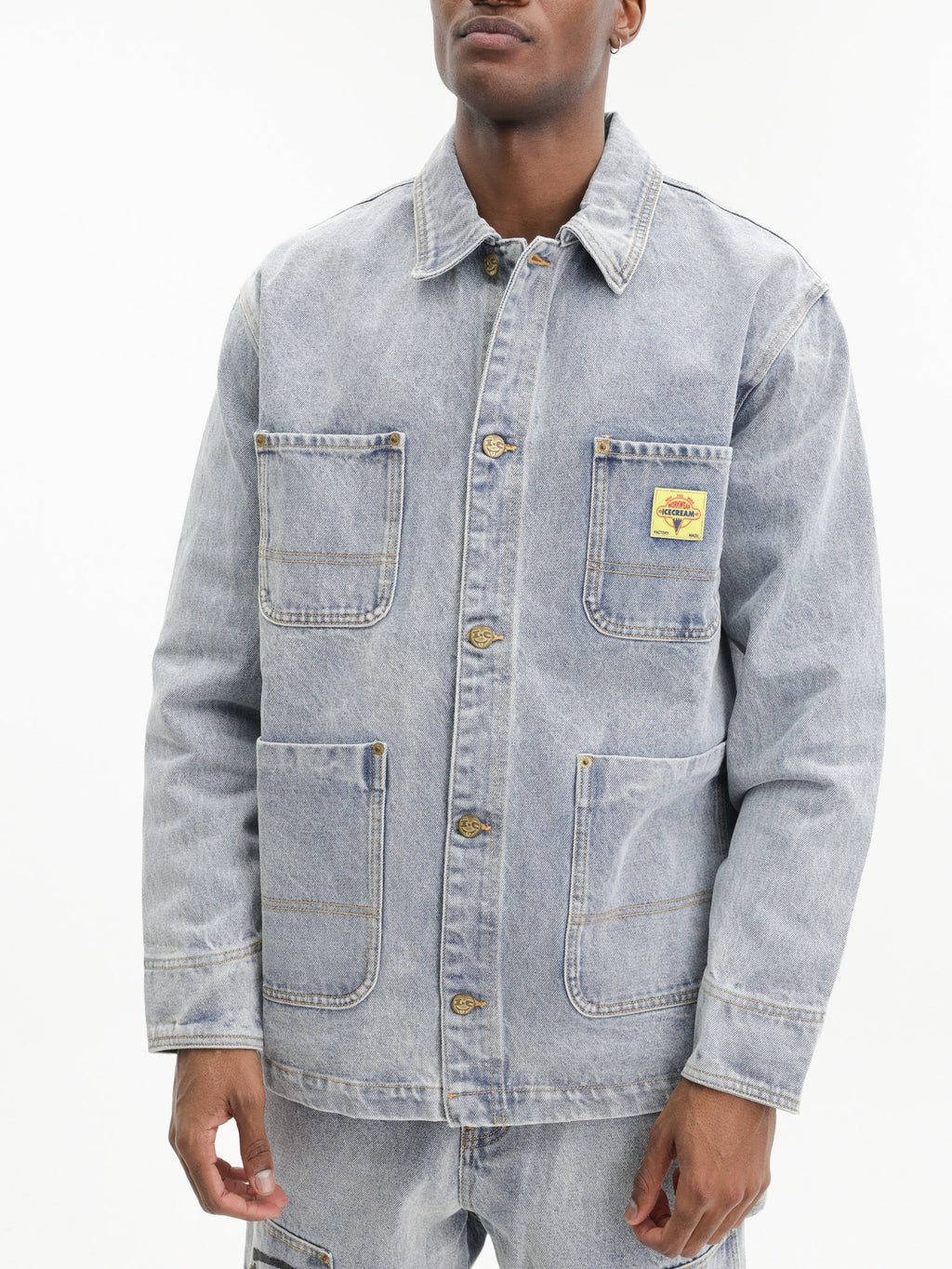 Ice-cream Jacket Cones & Bones Denim Light Wash