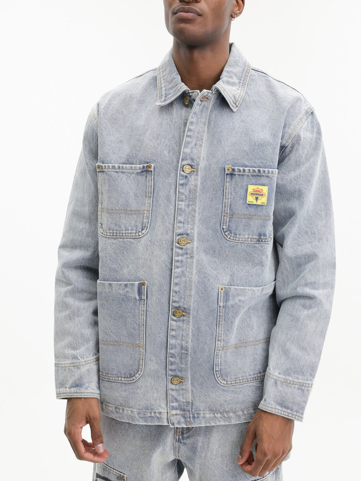 Ice-cream Jacket Cones & Bones Denim Light Wash