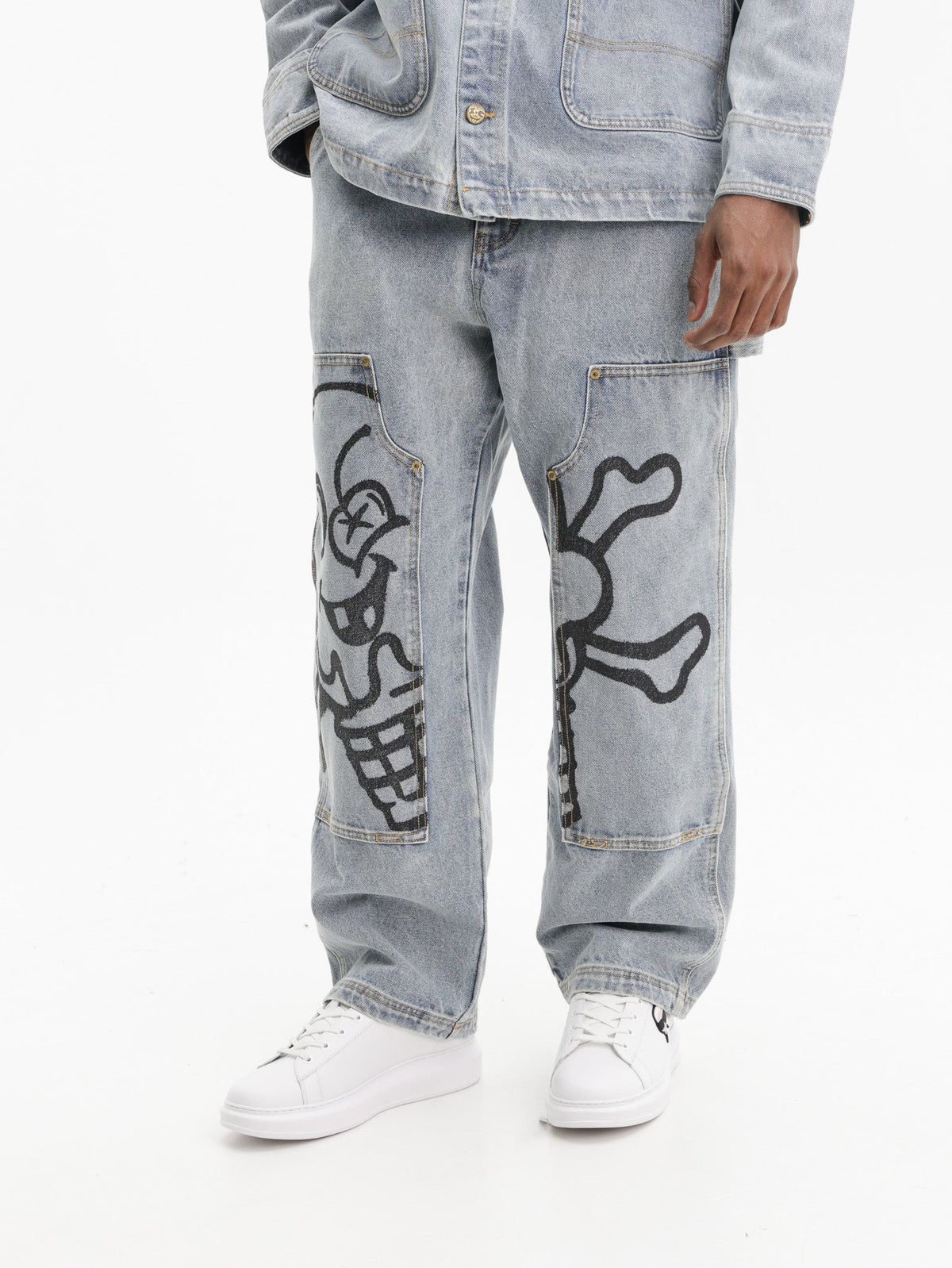 Ice-cream Pants Cones & Bones Denim Light Wash