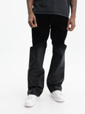 Purple Jeans Flock Dipped Black