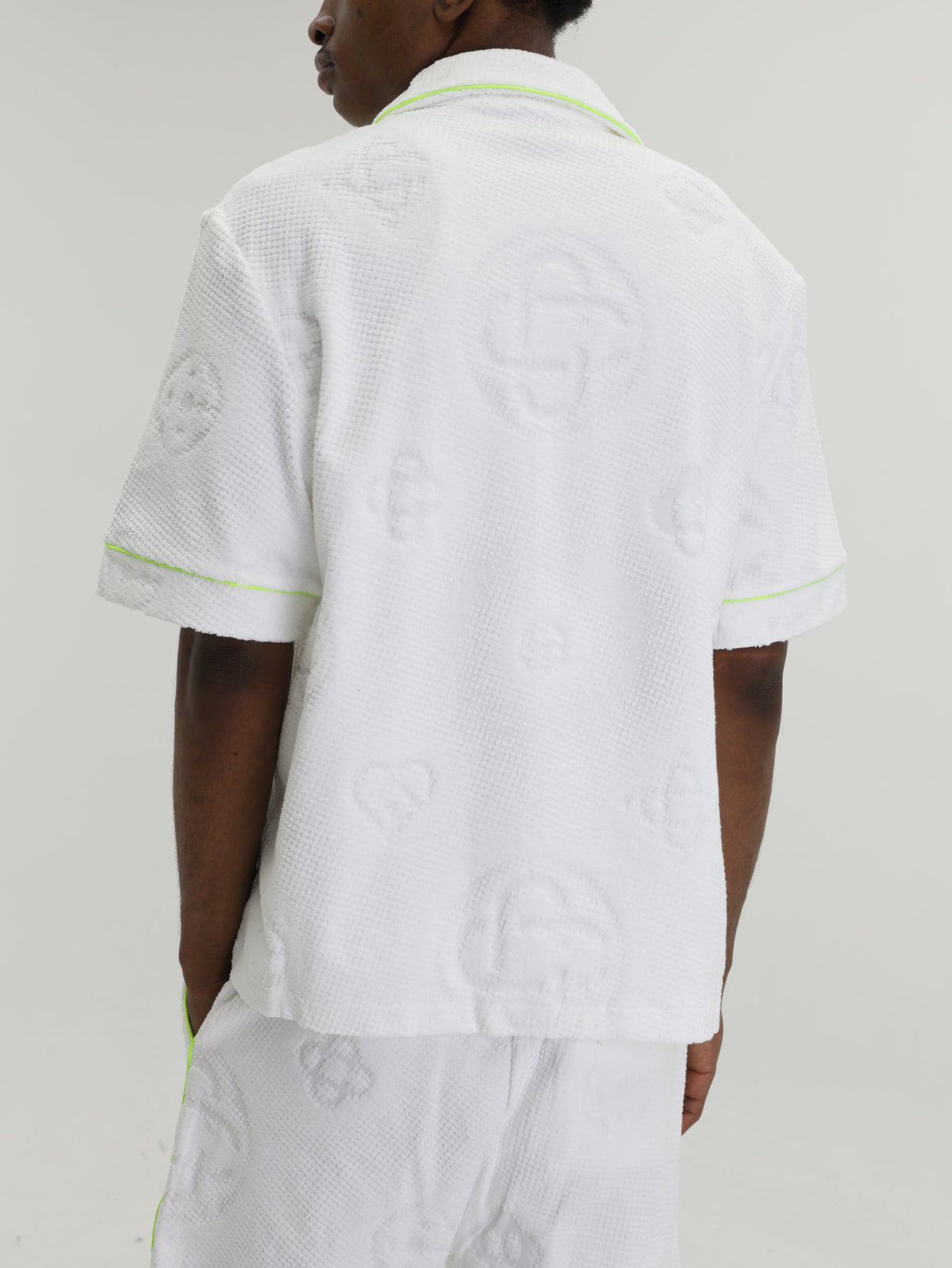 Casablanca Shirt Towelling Monogram White