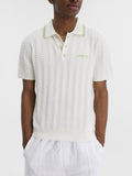 Casablanca Golfer Tennis Boucle Polo White