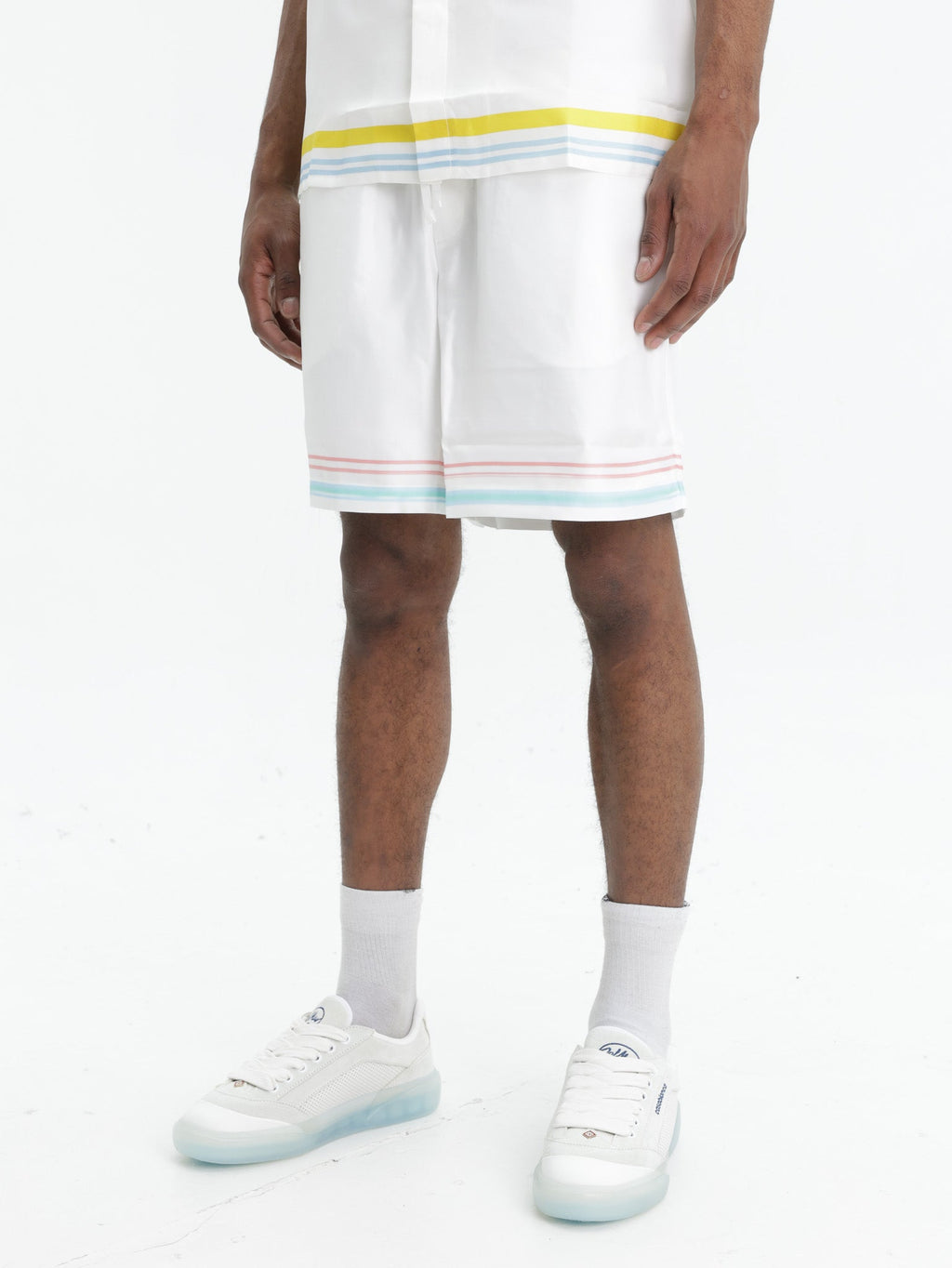 Casablanca Shorts Dance Joy Silk White