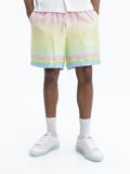 Casablanca Shorts Silk Pink Ombre Multi Colour