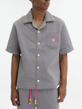 Casablanca Shirt Monogram Embossed  Grey