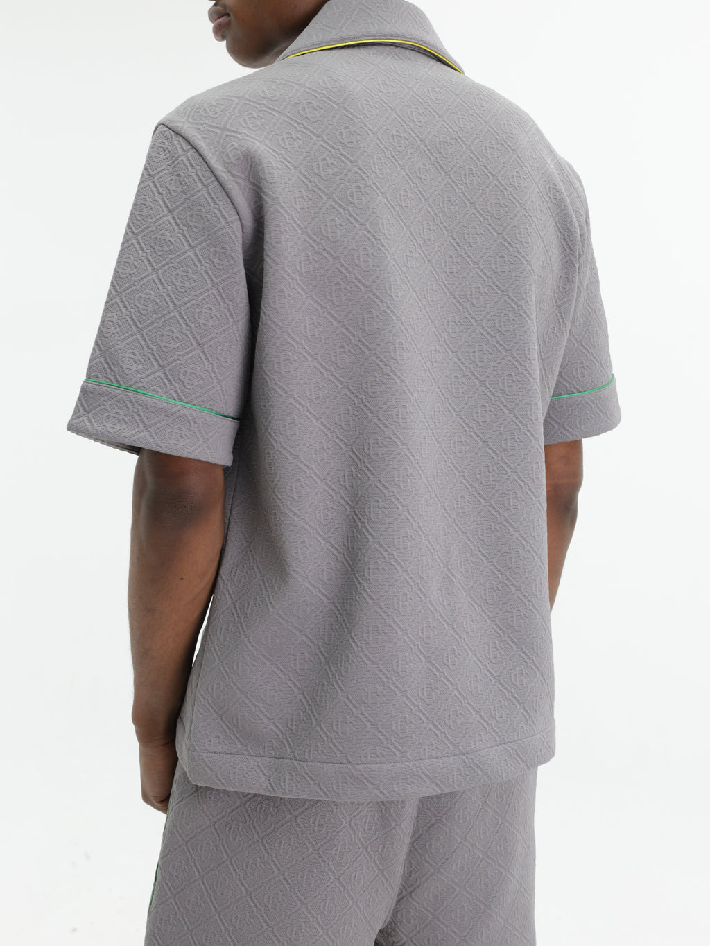 Casablanca Shirt Monogram Embossed  Grey