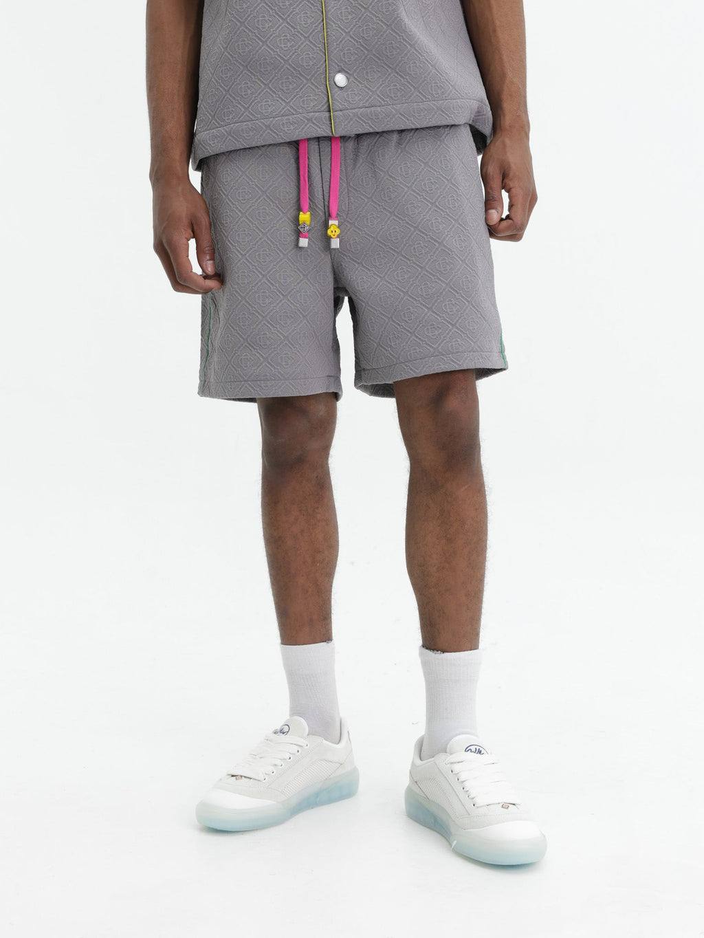 Casablanca Shorts Monogram Embossed  Grey
