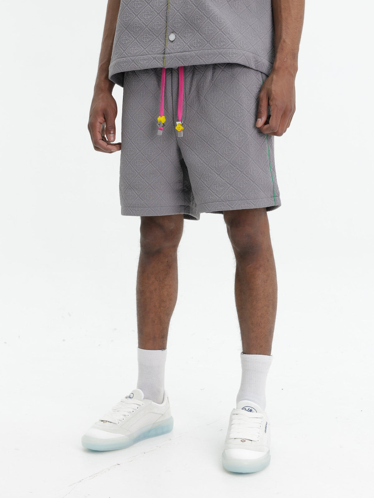 Casablanca Shorts Monogram Embossed  Grey