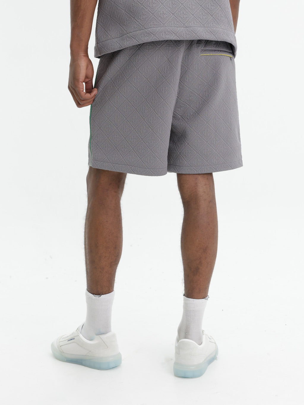 Casablanca Shorts Monogram Embossed  Grey