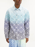 Casablanca Shirt Monogram Gradient Ls Blue
