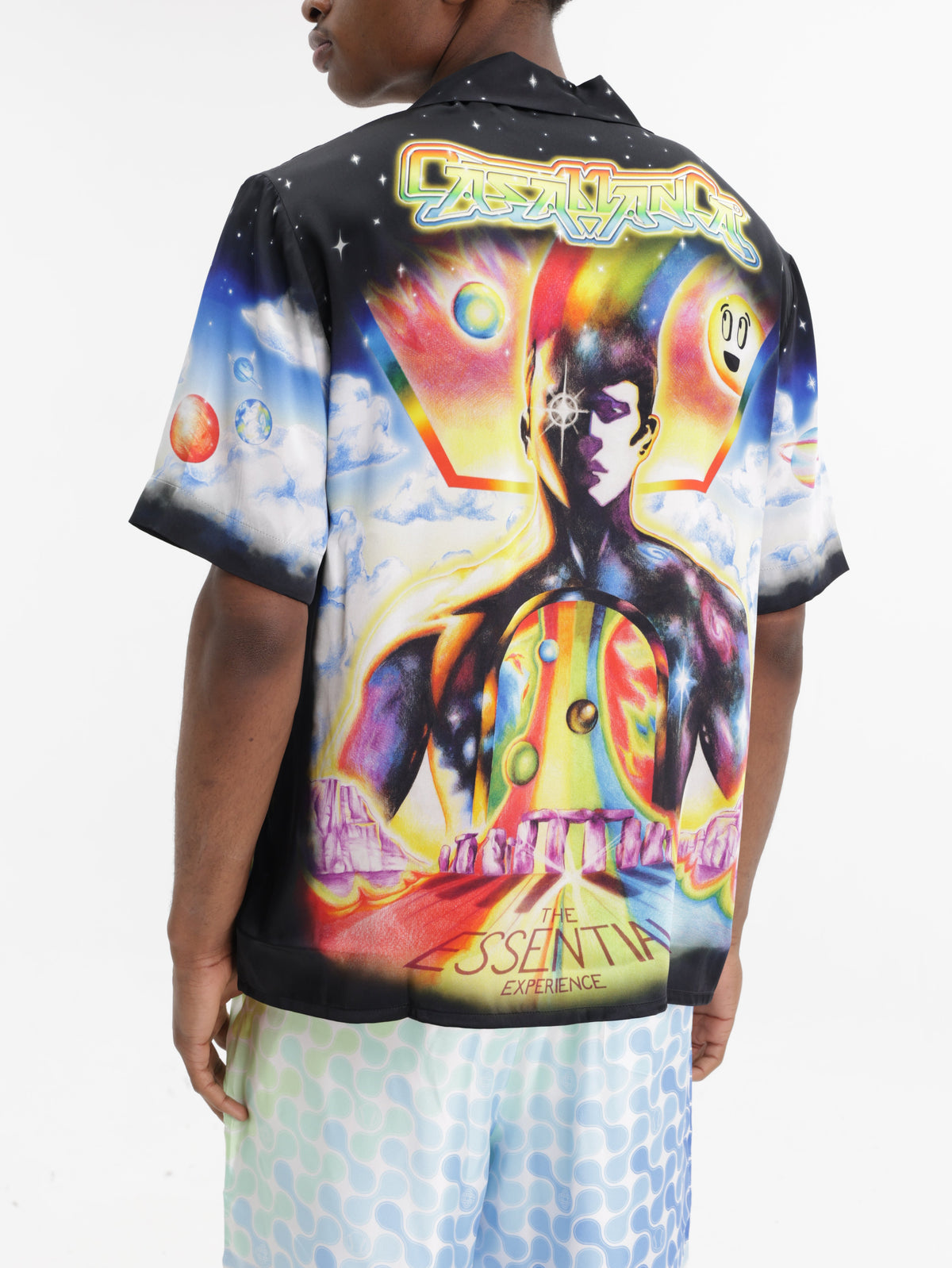 Casablanca Shirt Cuban Collar Multi Colour
