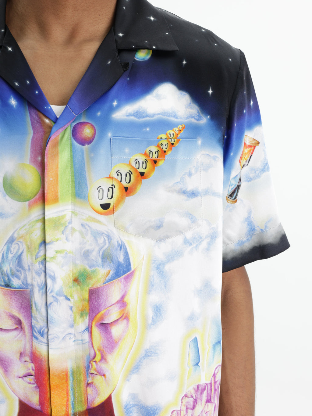 Casablanca Shirt Cuban Collar Multi Colour