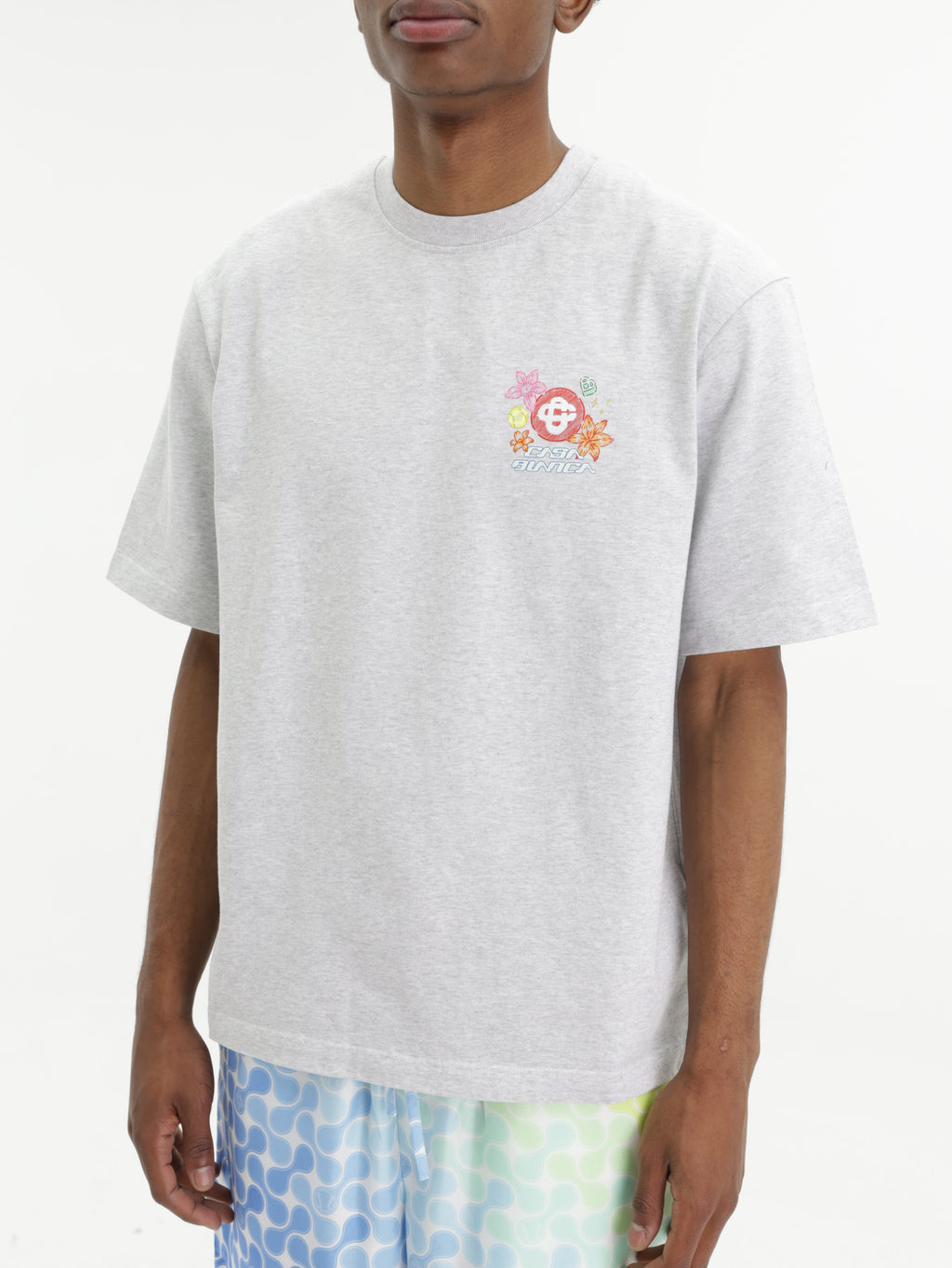 Casablanca T-Shirt D�icones Graphiques Grey