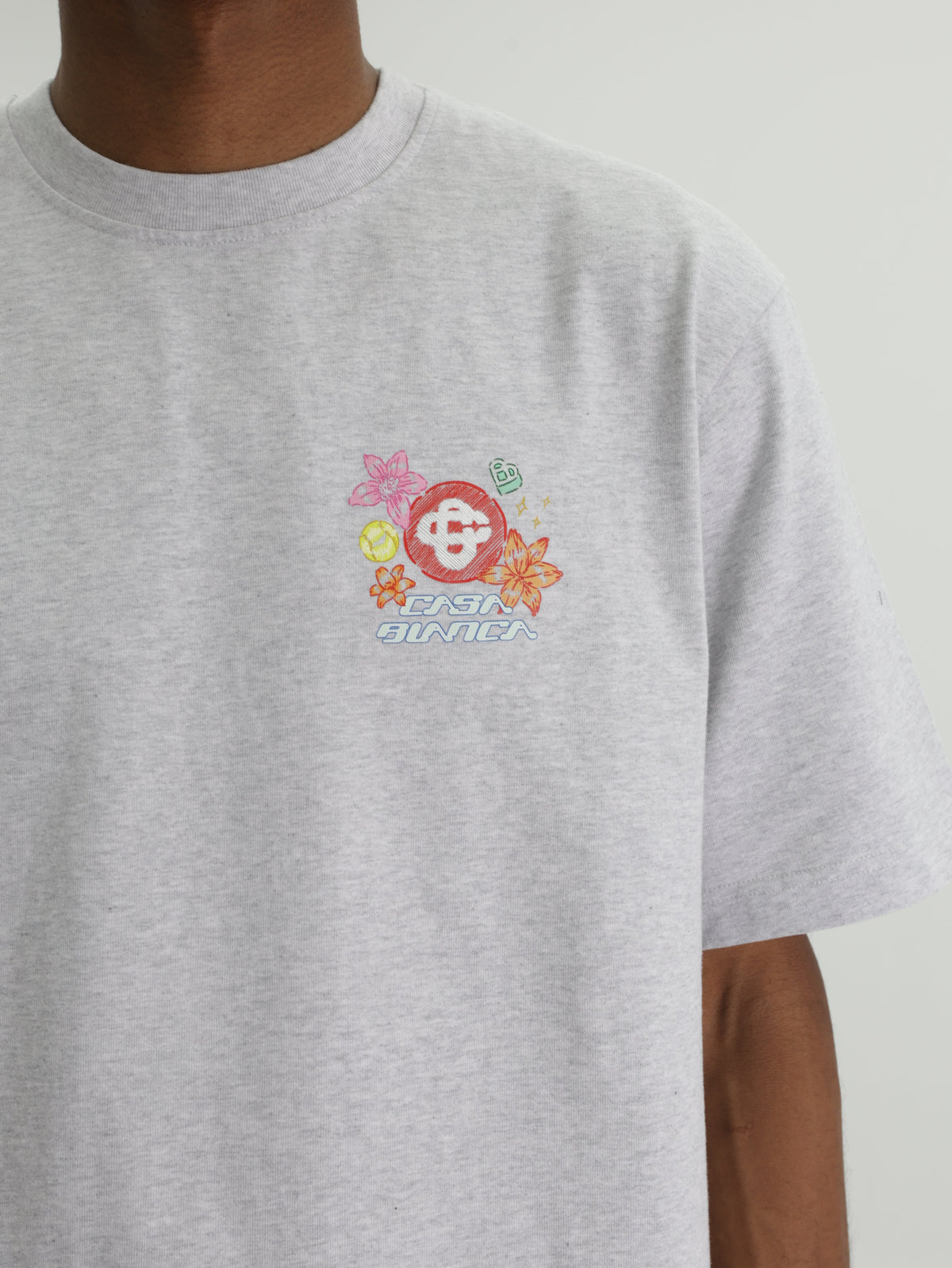 Casablanca T-Shirt D�icones Graphiques Grey