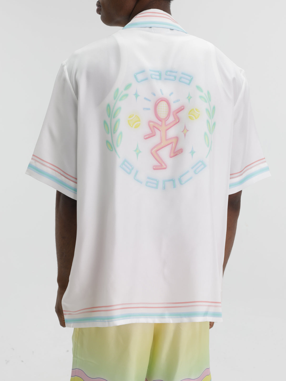 Casablanca Shirt Collared Logo Pocket White