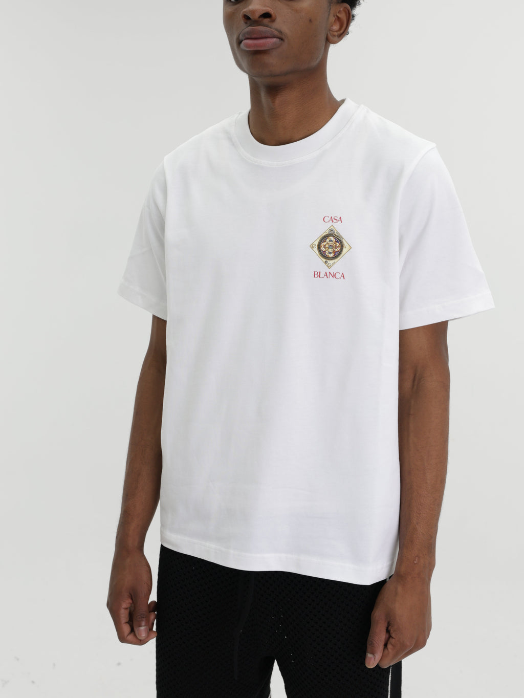 Casablanca T-Shirt Small L Logo Print White