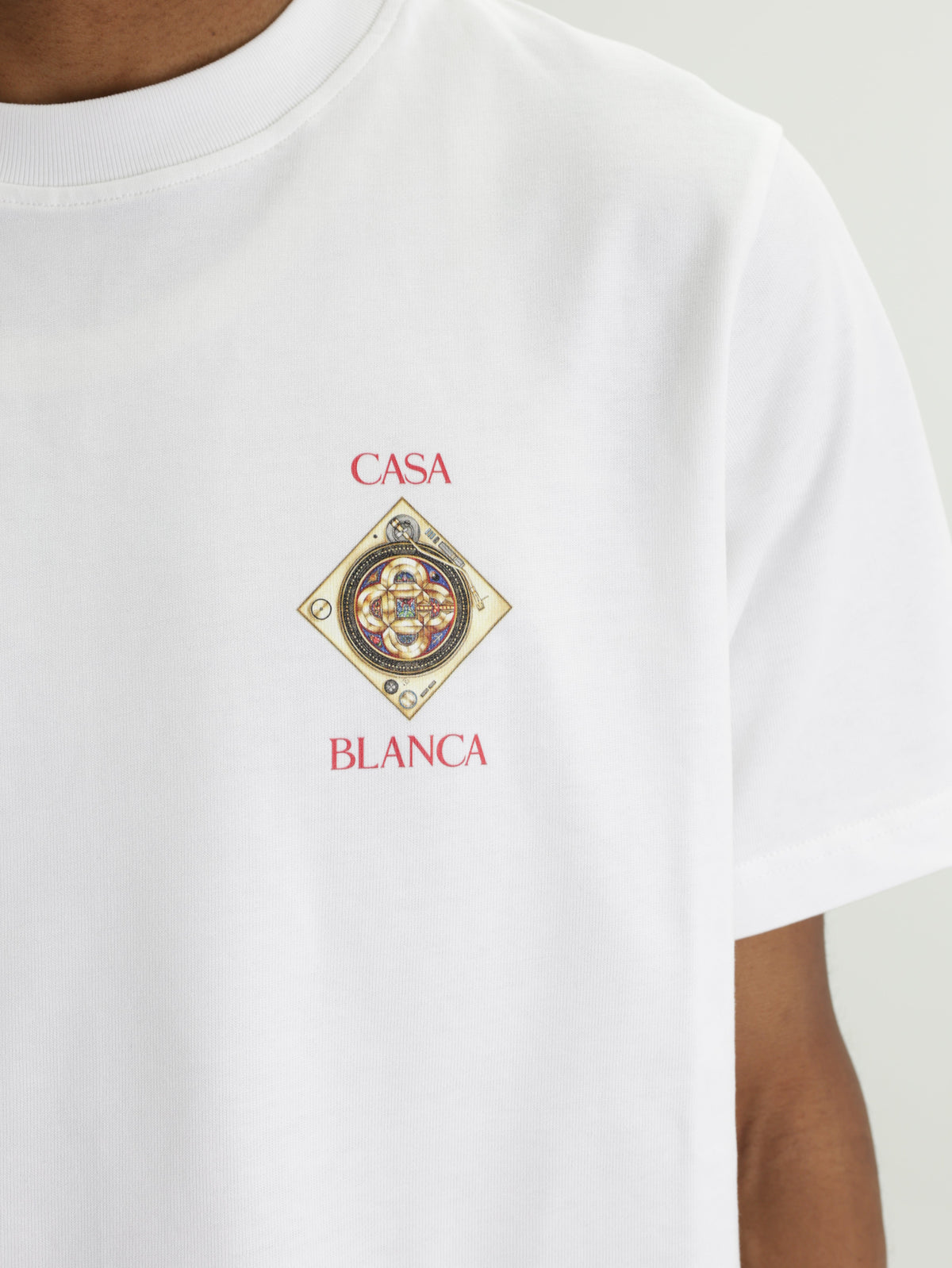 Casablanca T-Shirt Small L Logo Print White