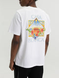 Casablanca T-Shirt Flower Court Icon White