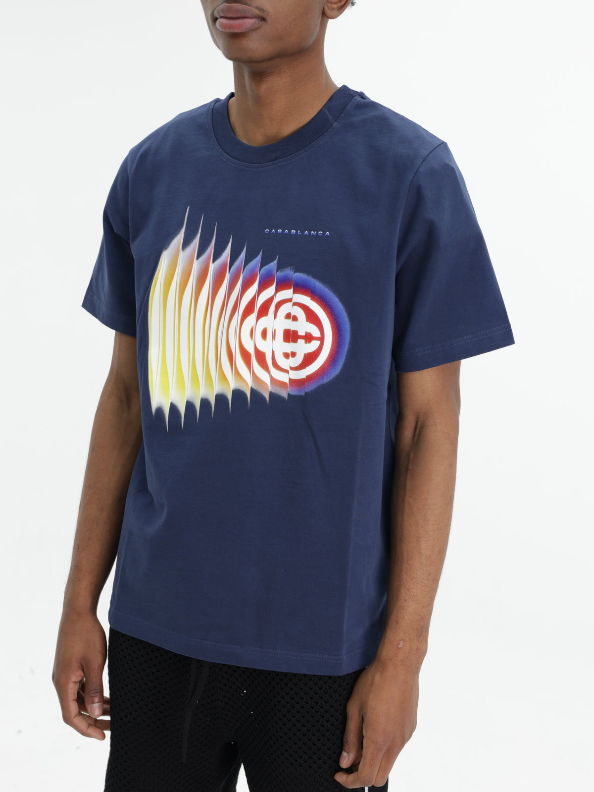 Casablanca T-Shirt Shockwave Classic Navy