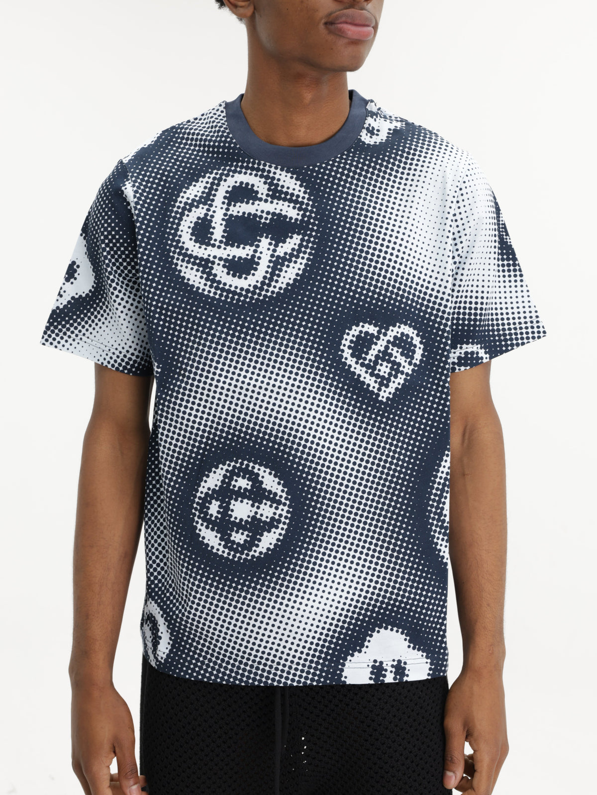 Casablanca T-Shirt Halftone Icon Printed Black/white