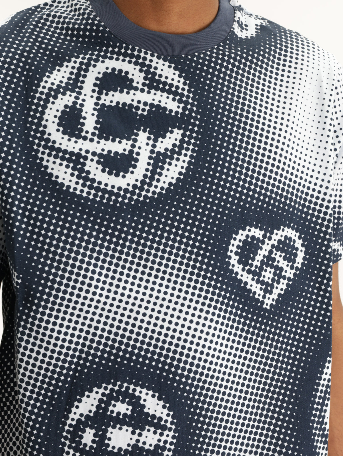 Casablanca T-Shirt Halftone Icon Printed Black/white