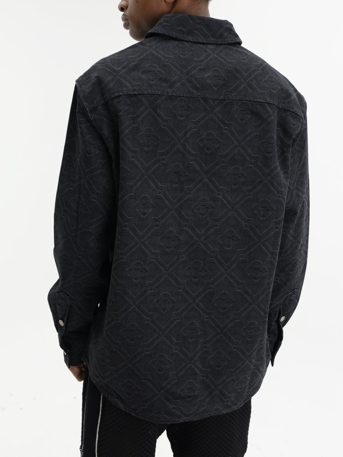 Casablanca Shirt Denim Monogram  Black