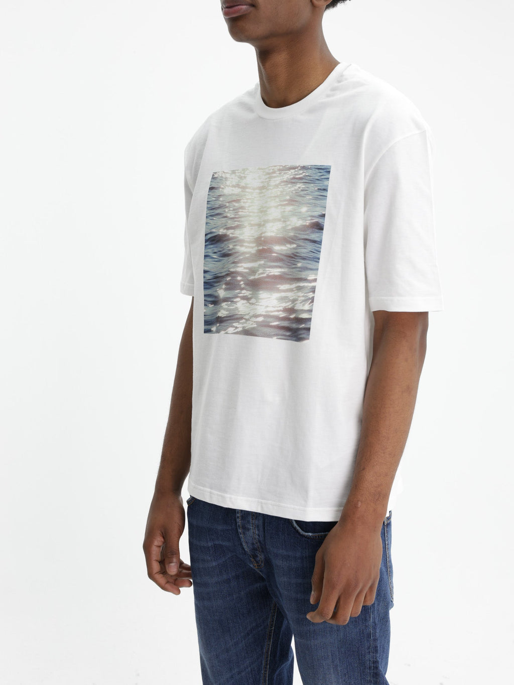 Jil Sander T-Shirt Ocean Print  White