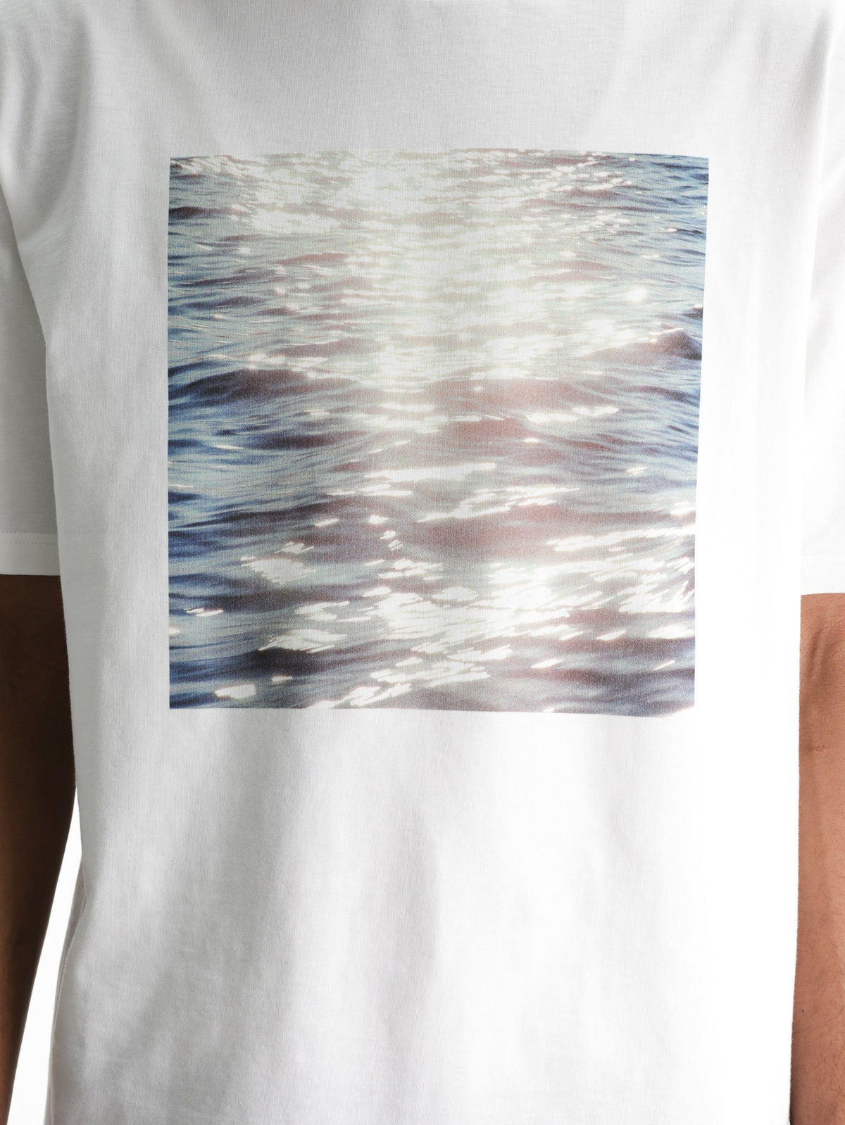 Jil Sander T-Shirt Ocean Print  White