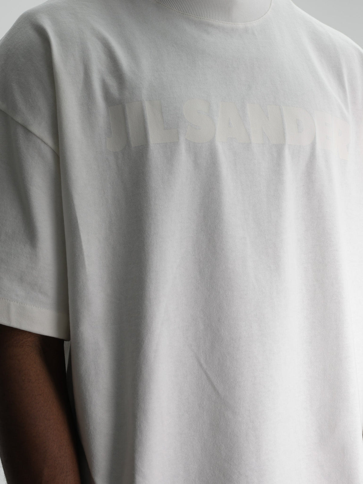 Jil Sander T-Shirt White Print Crew White