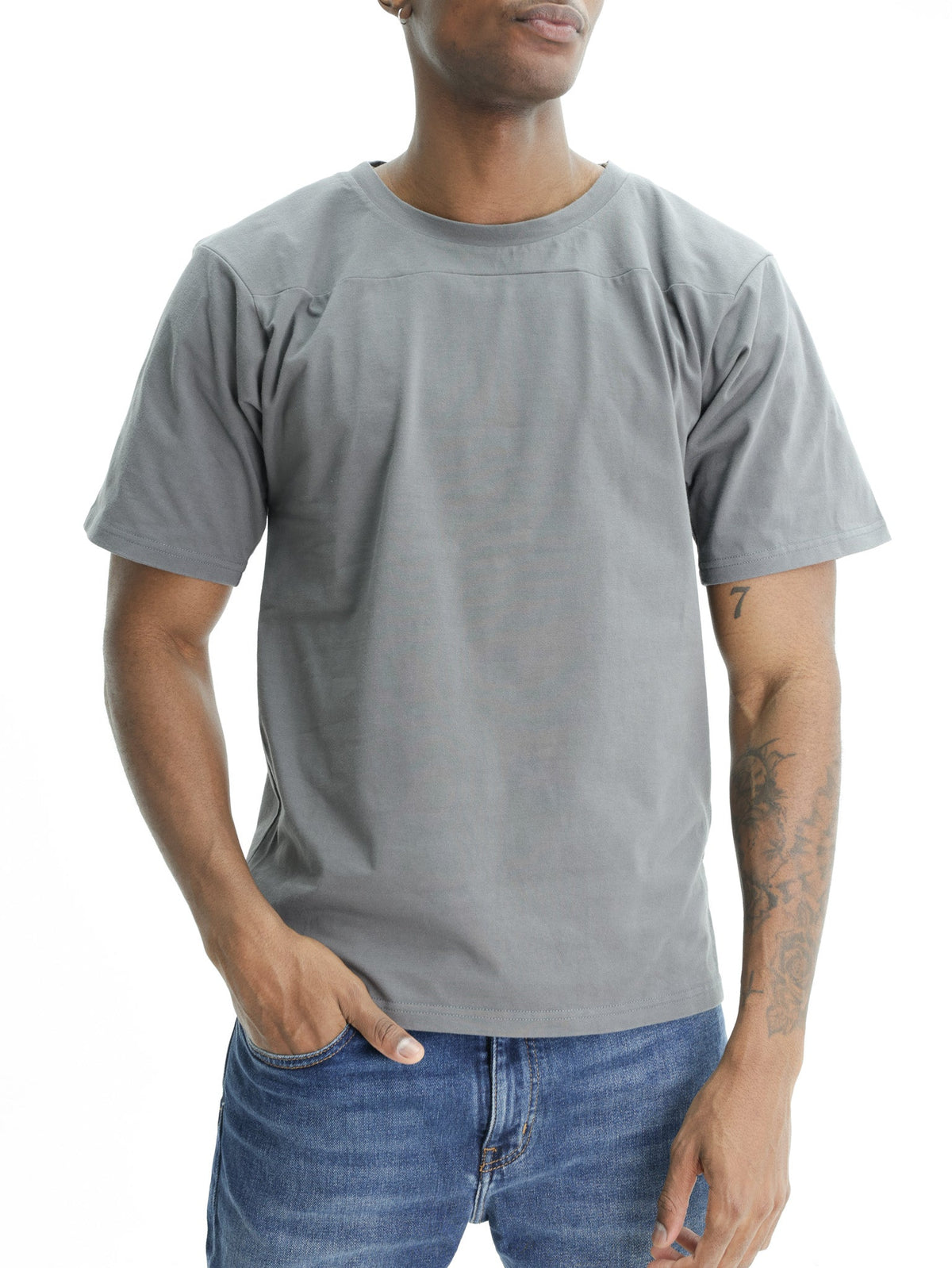 Jil Sander T-Shirt Crew Oversized Grey