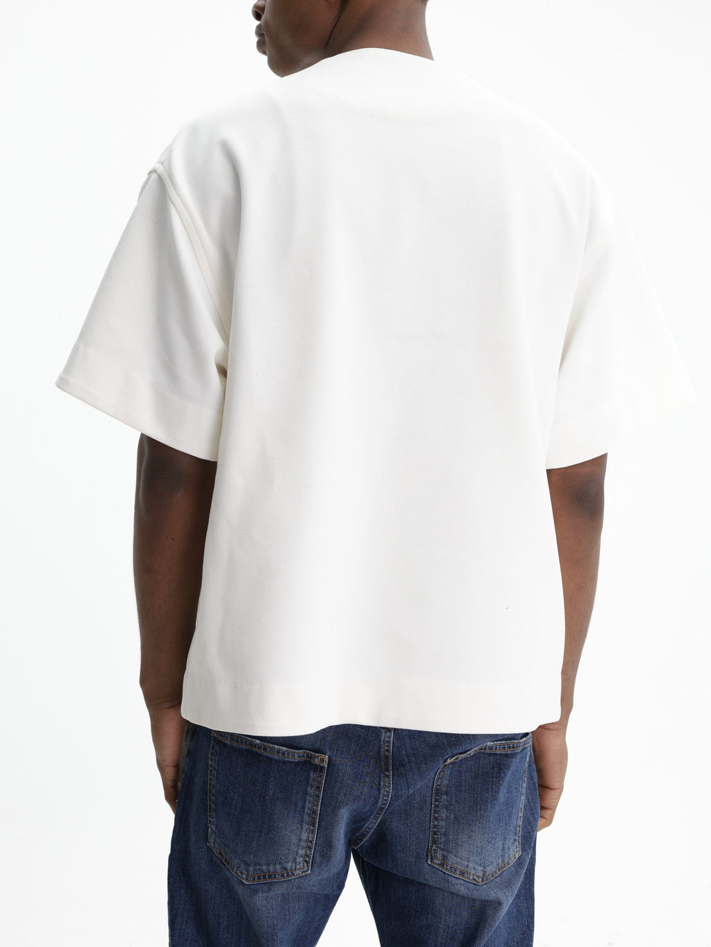 Jil Sander T-Shirt Zip Ss V Neck White