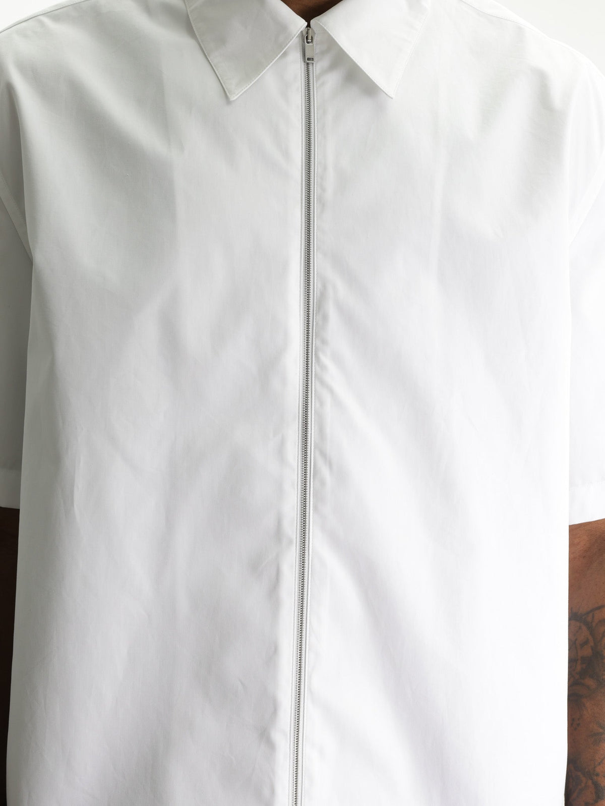 Jil Sander Shirt Zip Ss  White