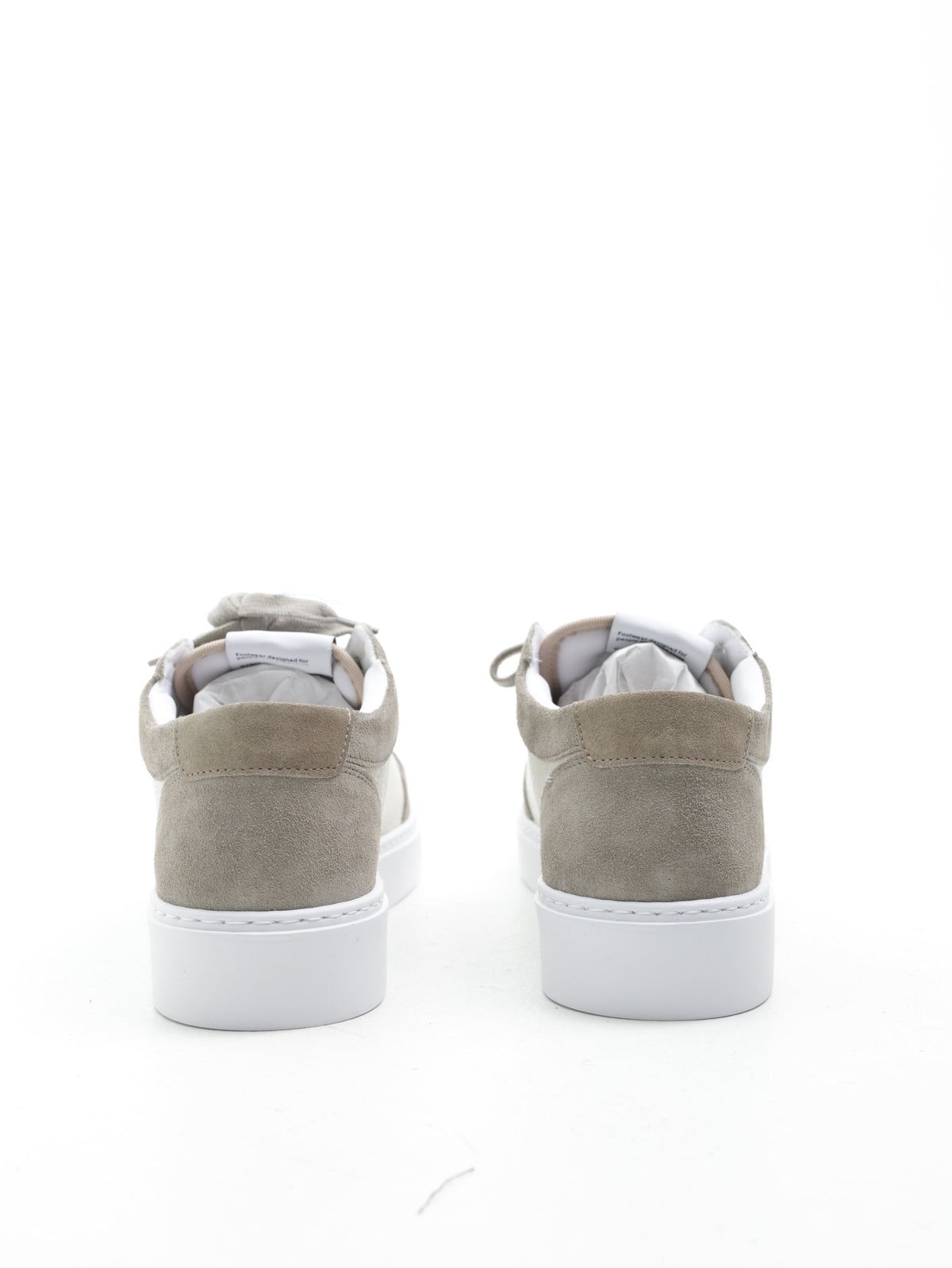 Cleens Sneakers C28 Suede Border White/Light Grey