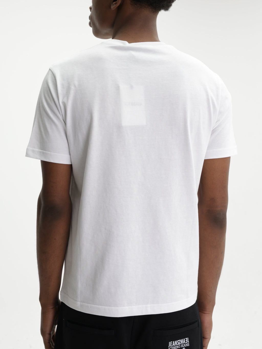 Iceberg T-Shirt Polar Bear Logo Crew White