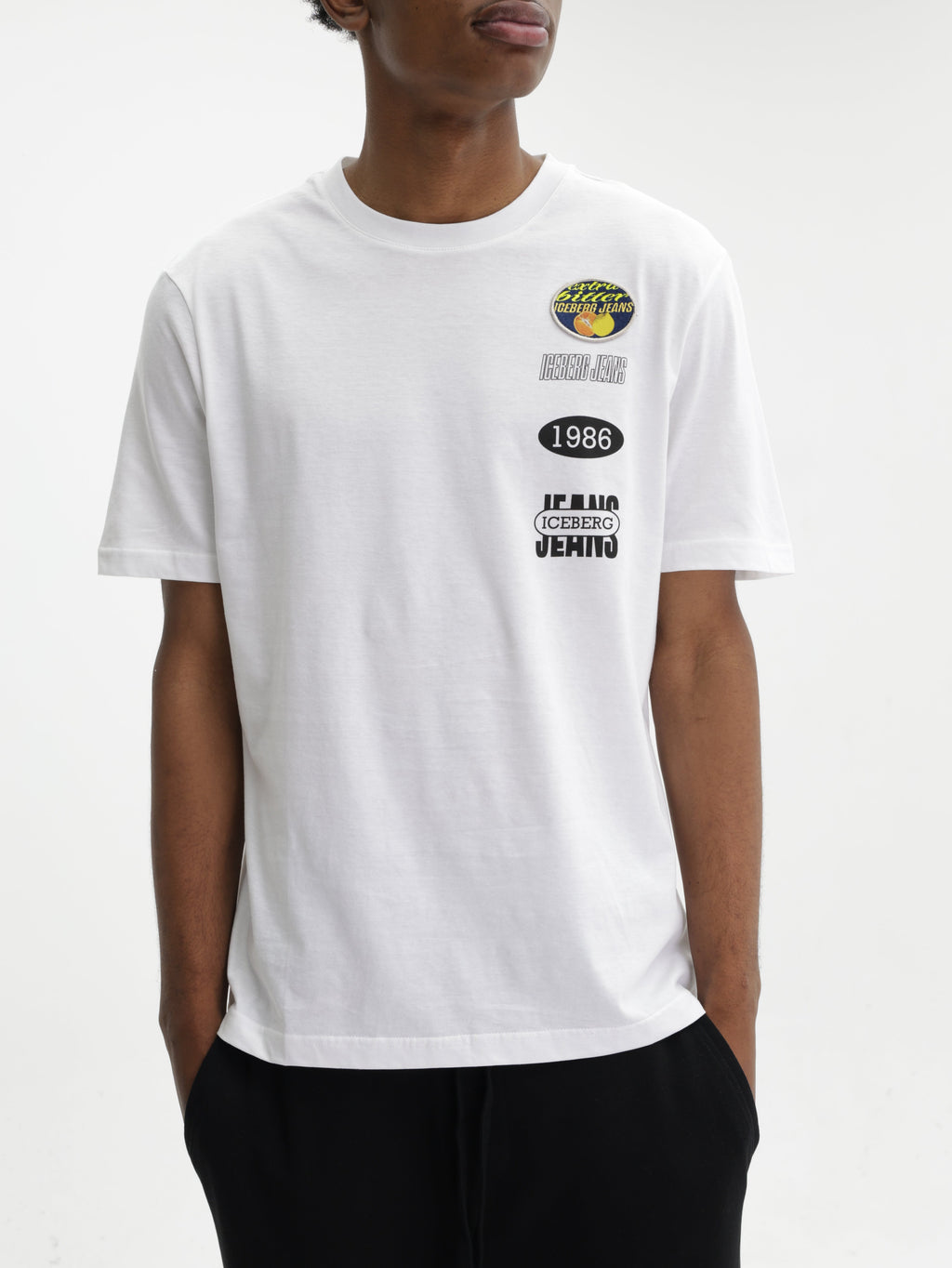 Iceberg Jeans T-Shirt 1986 Ibj Logo Print White