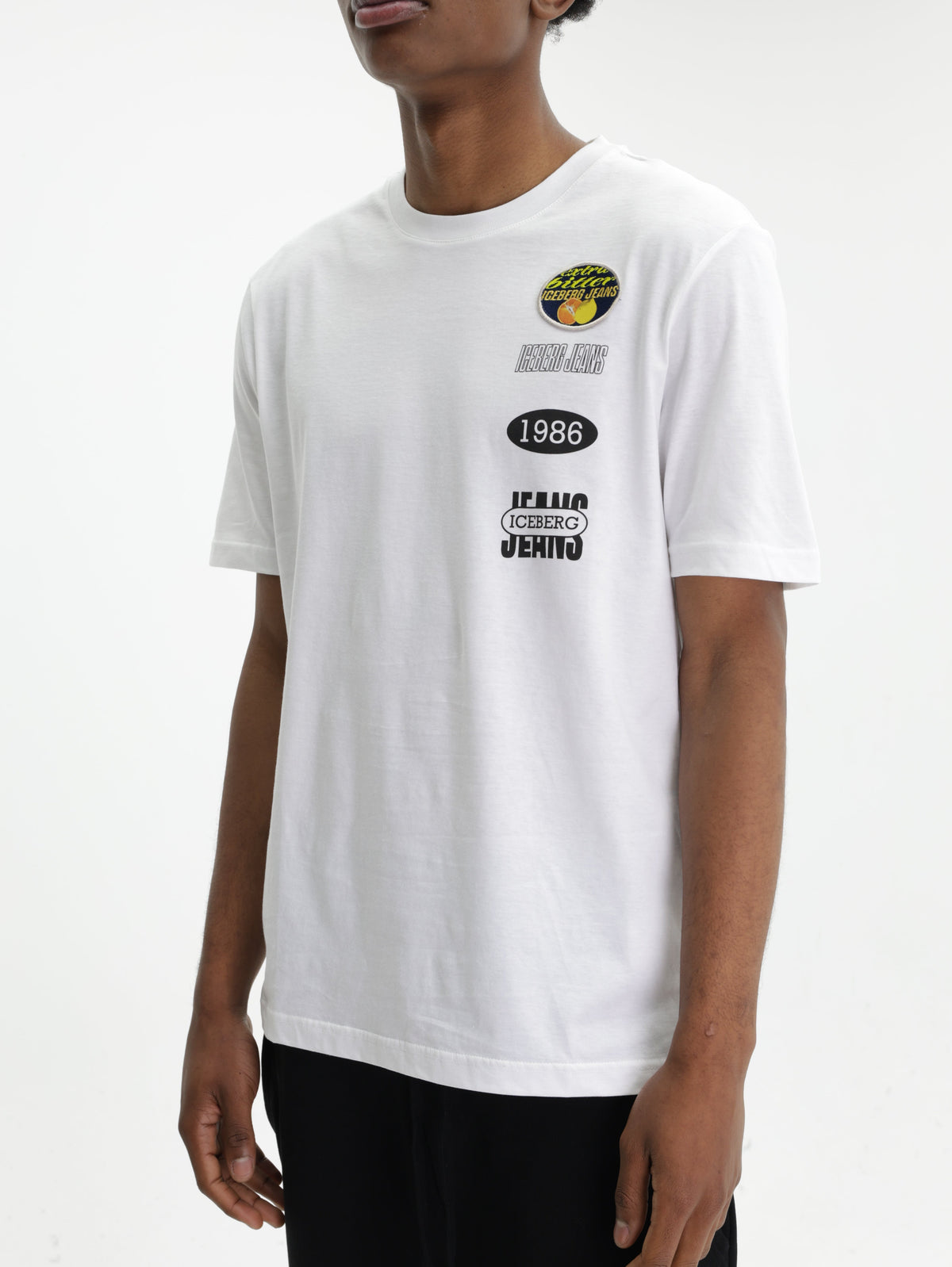 Iceberg Jeans T-Shirt 1986 Ibj Logo Print White
