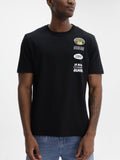 Iceberg Jeans T-Shirt 1986 Ibj Logo Print Black
