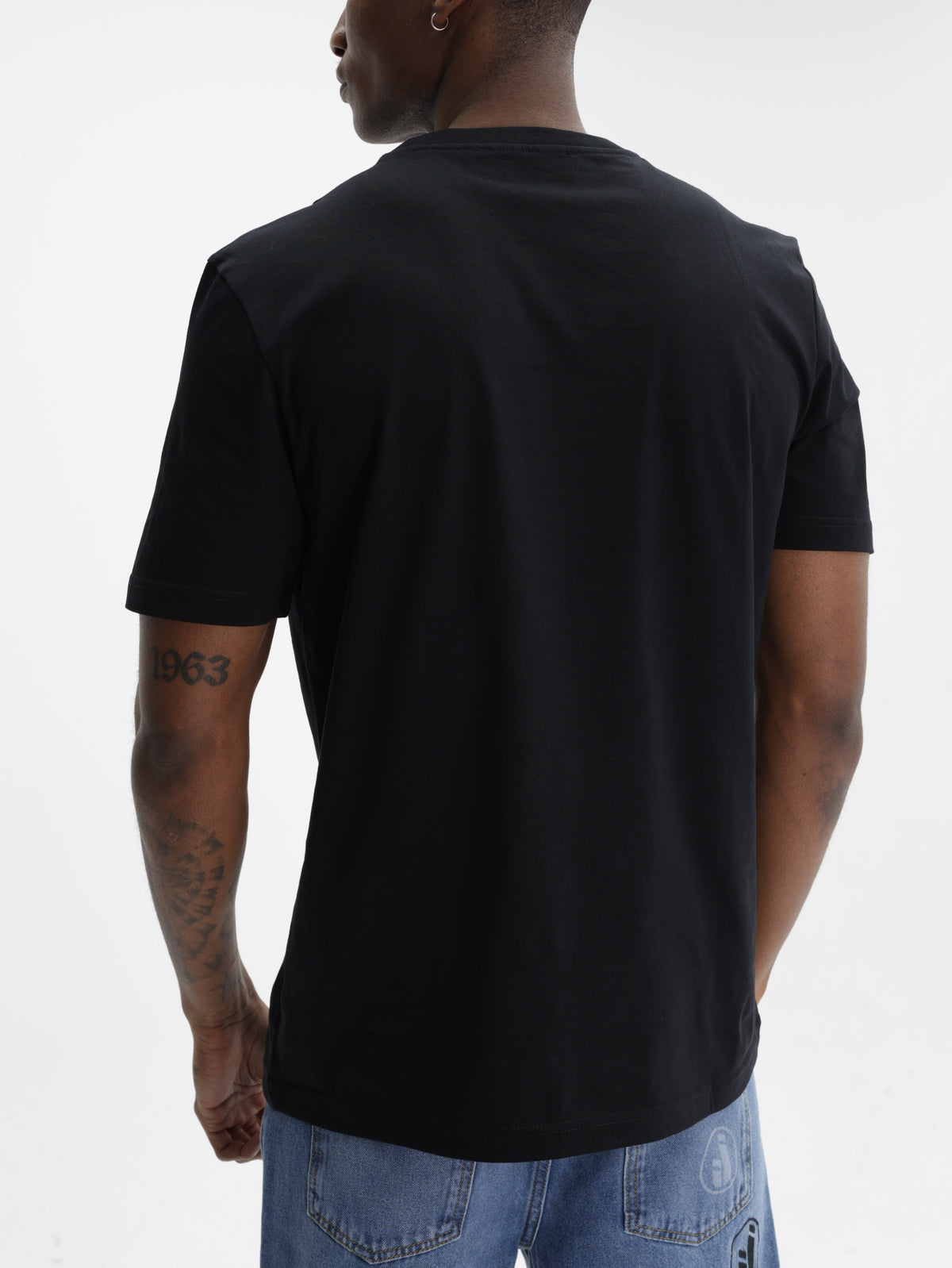 Iceberg Jeans T-Shirt 1986 Ibj Logo Print Black