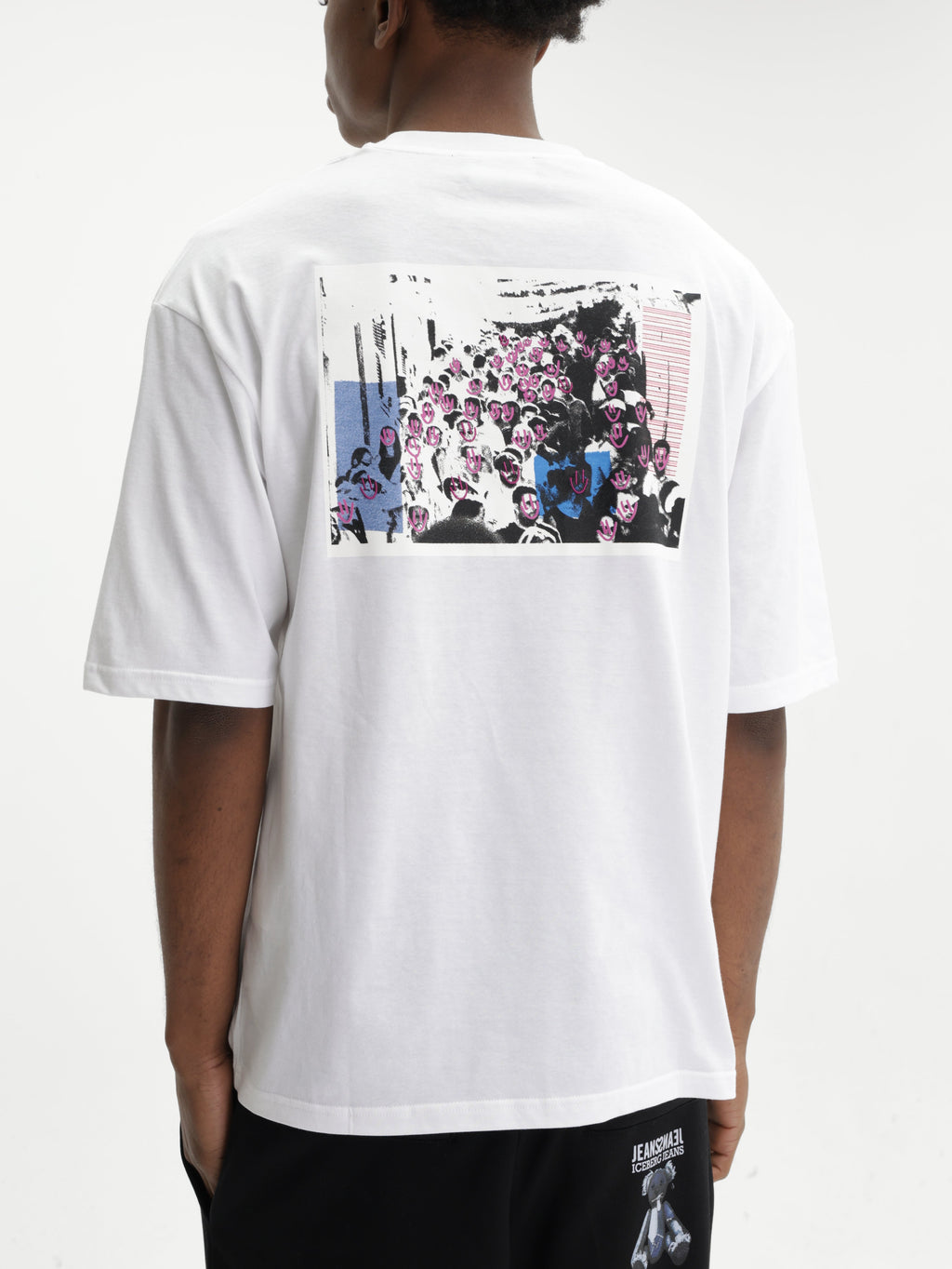 Iceberg Jeans T-Shirt Smiley Logo  White