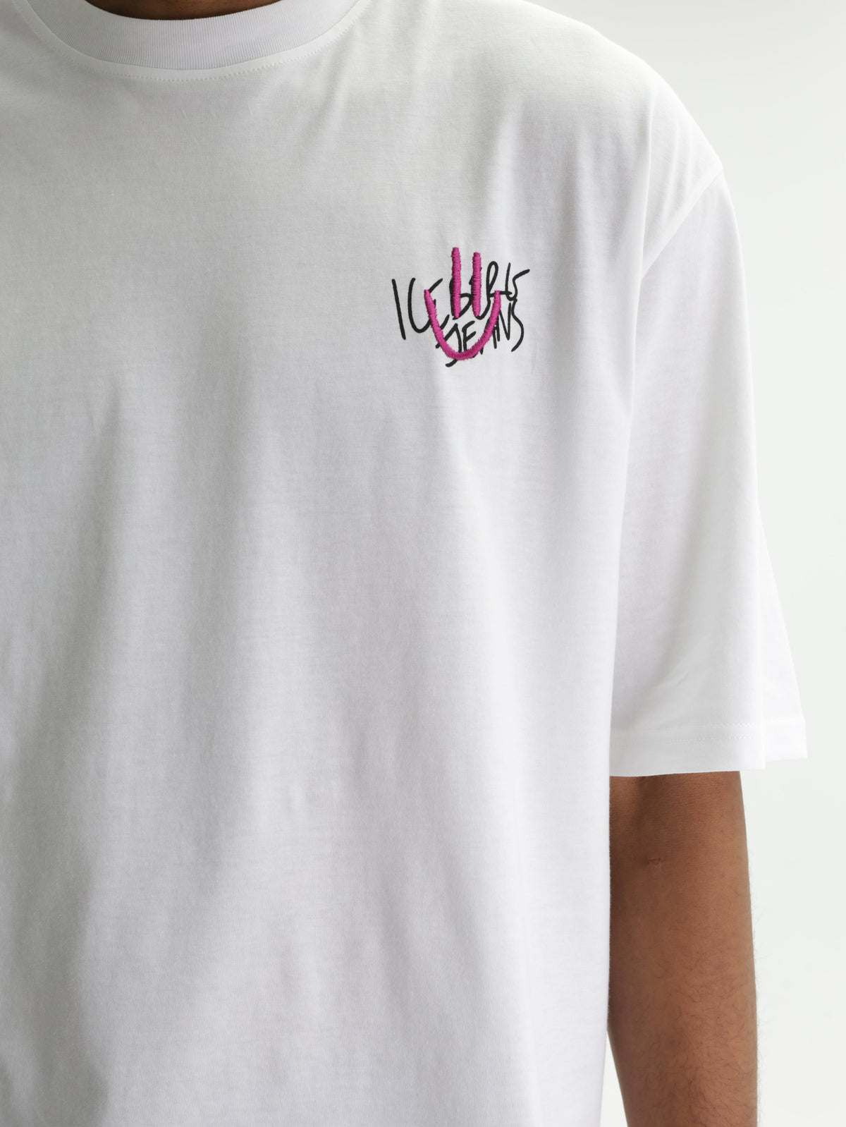 Iceberg Jeans T-Shirt Smiley Logo  White
